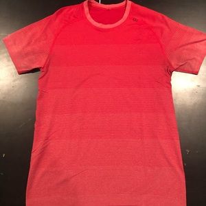 Lululemon Red Metal Vent Tech Short Sleeve T-Shirt